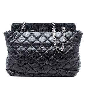 Pre-Loved Chanel Quilted Aged Calfskin Reissue 2.55 Tote